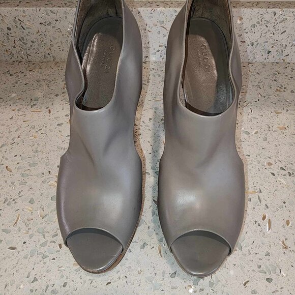 Gucci Escarpins Wedge High Heels 39.5 - Picture 6 of 12